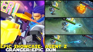 GRANGER AGENT Z EPIC SHOWCASE SKILL EFFECTS PRE RELEASE SKIN MOBILE LEGENDS EPIC SKIN GRANGER! MLBB!