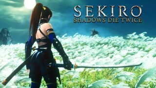 Kasumi in Black Battle Suit Plays as Sekiro