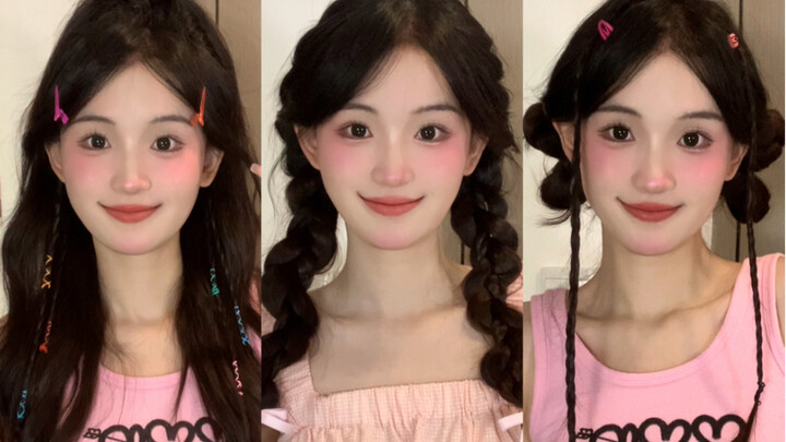 Summer Outing Hairstyle/Date & Vacation! Doubles Hair Volume for a Slimmer Face!