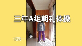【影子】三年A组朝礼体操|试跳|3年a班-现在开始全员人质！！！