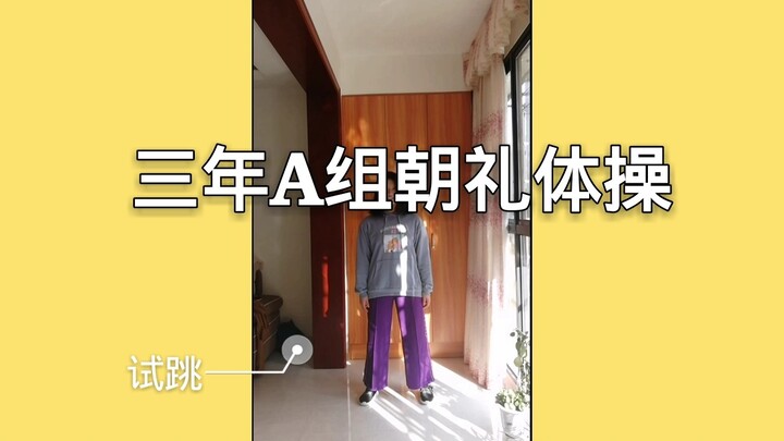 【影子】三年A组朝礼体操|试跳|3年a班-现在开始全员人质！！！