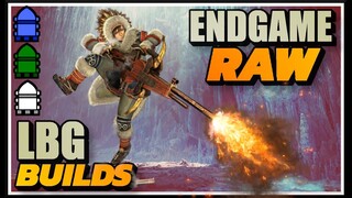 ENDGAME RAW LBG BUILDS | MHWORLD - ICEBORNE - PIERCE/SPREAD/NORMAL