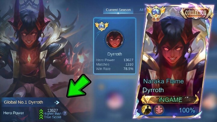 TOP 1 GLOBAL DYRROTH GUIDE! HOW TO INCREASE YOUR MMR FASTER   MLBB