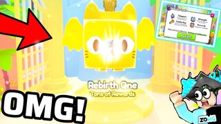 OMG! 🥳 I GOT the *FIRST REBIRTH* & THIS HAPPENED in Pet Simulator 99!