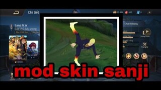 Mod Skin Liên Quân : Sanji + kỹ năng + ngoại hình + Trang Phục Amily - bản test skin