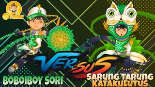 Kuasa Elemental Boboiboy VS Sarung Tarung Elemental