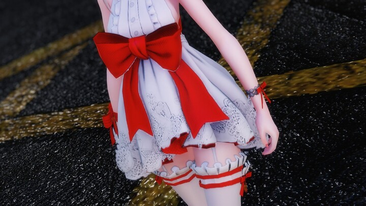 [MMD·Ultra-clear] ในเมืองนี้มีคนมีความสุขและมีเสียงอ่อนแอในชุดผ้าไหมสีขาว [Dry Things Girl]