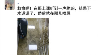 The school toilet exploded, and an entire floor was flooded with poop...