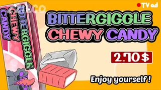 Bittergiggle Chewy Candy - cherry and milk