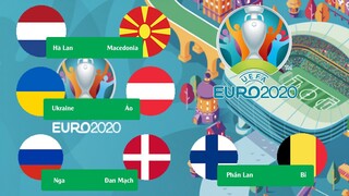 Kết quả bóng đá euro 2020, Bảng xếp hạng B và C, Lịch thi đấu hôm nay