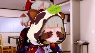 [Restorasi adegan terkenal/Genshin Impact] "Haayu, coba tebak siapa aku?"