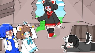 Mèo Simmy và TỨ TRỤ Thử Thách 24H Chơi Trốn Tìm Với SIMMY YANDERE Trong Mini World