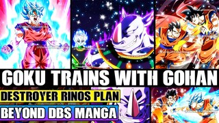 Beyond Dragon Ball Super Super Saiyan Blue Goku Trains With Ultimate Gohan! Destroyer Rinos Plan!