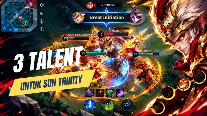 3 HERO TEBAL INI GAK BISA GERAK LAWAN SUN TRINITY! - Mobile Legends