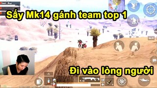 Nhà bình loạn Wings có khả năng sấy Mk14 gánh team top 1 | PUBG Mobile