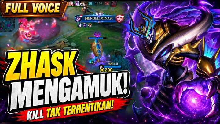 ZHASK MENGAMUK DI MID! MUSUH PASRAH KENA DAMAGE GILA INI! 💥 | MLBB