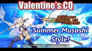 [FGO NA] Valentine's CQ ft Summer Musashi 3T (no Black Grail) | Valentine's 2022 Event