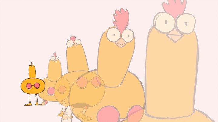 [Animasi 2D] [Insiden Penangkapan Ayam Henry] Animasi pendek 10 detik! Proses produksi dari referens