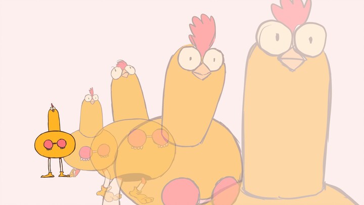 [Animation 2D] [Henry's Chicken Catching Incident] 10-second short animation! The production process