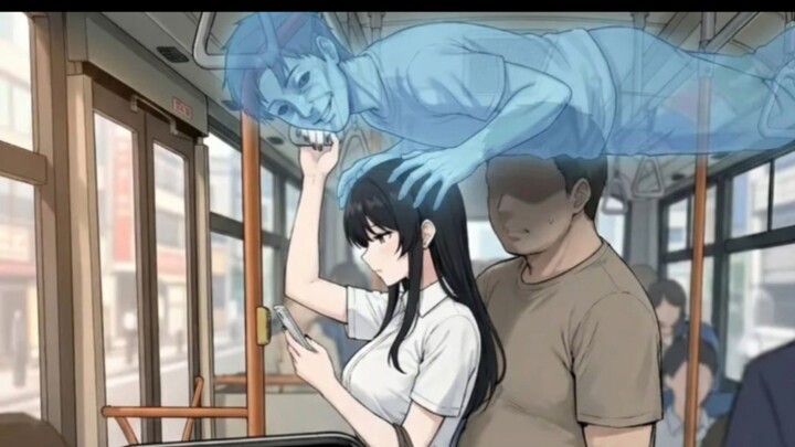 Trên xe buýt gặp hồn ma nam nhập vào cô gái xinh đẹp