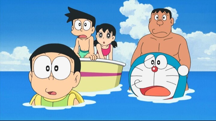 Doraemon (2005) Episode 921 - Takarir Indonesia "Liburan di Pantai Misterius & Doraemon Mengundurkan