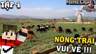 MINECRAFT Công Viên Khủng Long Tập 4: Xây dựng nông trại vui vẻ...!!!|Minecraft GainG