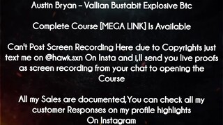 Austin Bryan course  - Vallian Bustabit Explosive Btc download