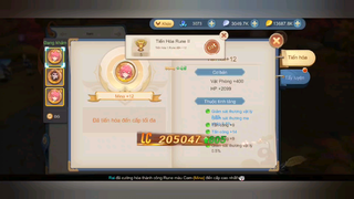 Tiến hoá rune cam Mina +12