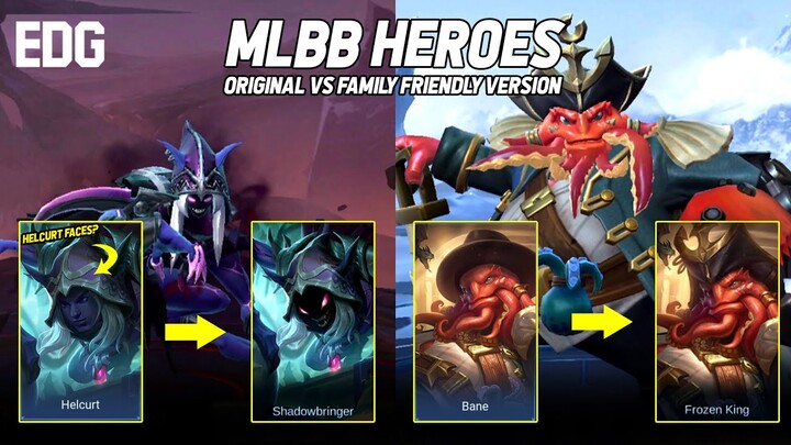 MLBB Heroes Original Version vs Family Friendly Version | Which One Better? | Mobile Legends Update
