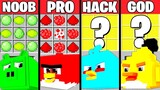 Minecraft Battle: ANGRY BIRDS CRAFTING CHALLENGE - NOOB vs PRO vs HACKER vs GOD ~ Funny Animation
