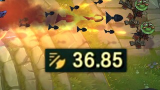 When the hero has 5000% maximum attack speed: Senna can shake her head! (non-fast play)