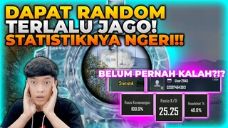 DAPAT TEMEN RANDOM MAINNYA JAGO BANGET , PANTES KDNYA BISA 25 DAN HEADSHOT 40% NGERI - PUBG MOBILE