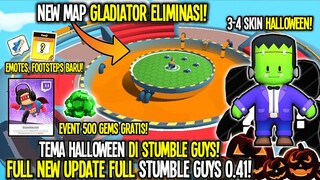 FULL UPDATE STUMBLE GUYS 0.41! MAP BARU GLADIATOR, SKIN HALLOWEEN, STUMBLE PASS BARU! - Stumble Guys