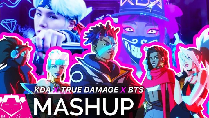 [Divine Remix] TRUE DAMAGE x K-DA x BTS (ft. (G)I-DLE Soyeon Remix)