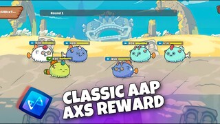 AAP CLASSIC AXS REWARD | AAP AXIE ARENA STRATEGY GAMEPLAY