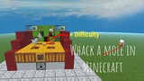 How to make Working Whack a mole in Minecraft