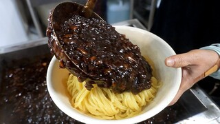 4000원짜리 짜장면 / korean black noodle - jjajangmyeon / korean street food
