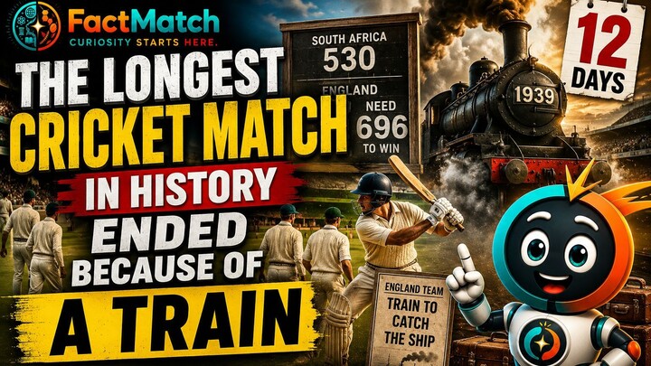 The Longest Cricket Match in History Ended Because of a Train! 🚂🏏