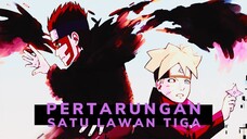 PERTARUNGAN SATU LAWAN TIGA