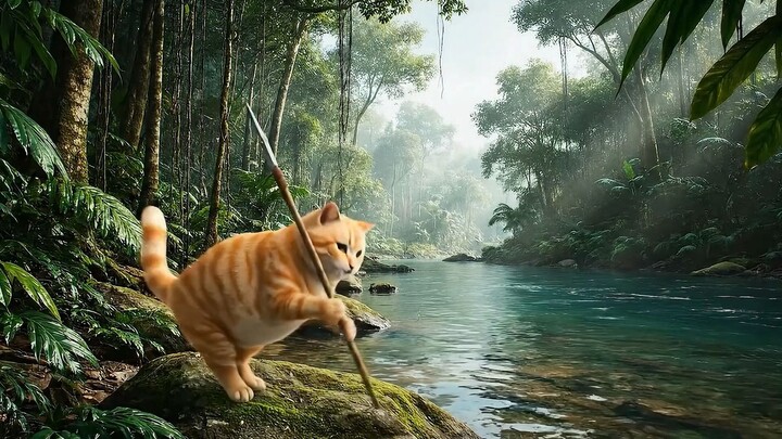 Fat Cat vs Sharks and Turtle!  | Jungle Battle Madness | 03-02-2026