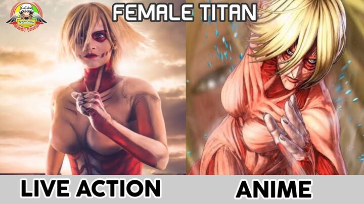 ATTACK ON TITAN LIVE ACTION VS ANIME-Charaters Comparison