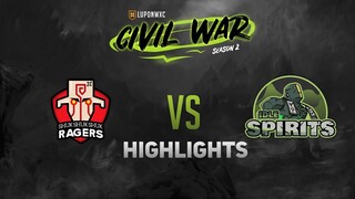 Lupon Civil War S2 : ShukShukShuk Ragers VS Idle Spirits Highlights