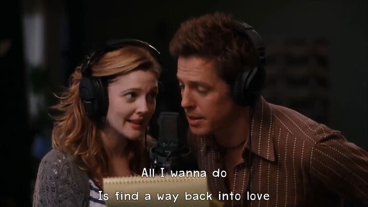 Scene of Hugh Grant & Drew Barrymore - Way Back Into Love (Lyrics)1080pHD