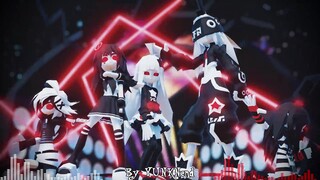 【凹凸世界MMD】【被害妄想携帯女子(笑)】黑化女子天团今日出道！【模型展示】