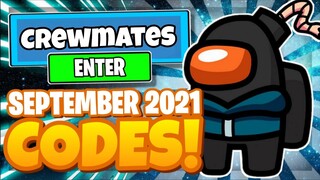 *SEPTEMBER 2021* CREWMATES CODES | ALL NEW SECRET OP CODES! Roblox Crewmates