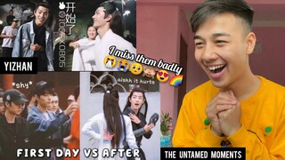 yizhan on the first day of filming the untamed vs after | REACTION | The Untamed Moments