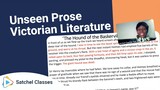 Unseen Prose Victorian Literature | English | Satchel Classes