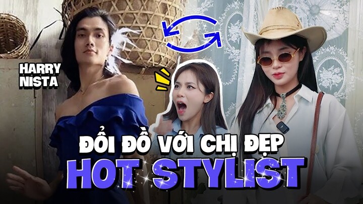 Chị đẹp MisThy đổi style cùng @harrynista. Diện outfit của nam nhưng vẫn dịu kha, slay hết mình!?