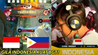 KING BRANZ MERATAKAN FILIPINA! PERTAMA KALI NONTON IESF! GILA INI INDONESIA KUAT BGT? INDO VS PH 1