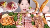 다시 만난💙 제철 청어회 청어알 먹방 Raw Herring & Herring Roe [eating show] mukbang korean food